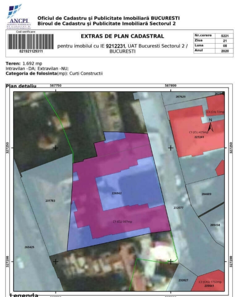 Extras de Plan Cadastral - 69.00 RON
